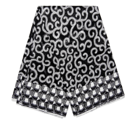 364 Afrikaanse stof | Seersucker - African Wax Print - 100% cotton