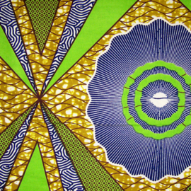 306 Afrikaanse stof | African Wax Print - Ankara fabric - 100% cotton | prijs / yard