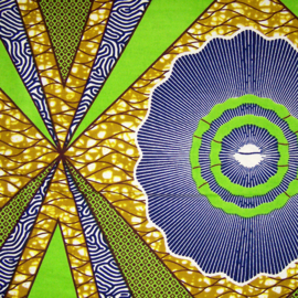 306 Afrikaanse stof | African Wax Print Ankara fabric 100% cotton | prijs / yard