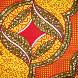 270 Afrikaanse stof | African Super-Wax - cotton extra soft