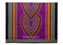 Dashiki stof HEART PAARS | african print | 100% katoen | coupon 180 x 110 cm