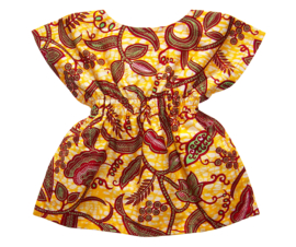 African Dashiki jurkje baby MAJANI  | Vlisco Wax Block Print | maat 74/80 = 9-12 mnd