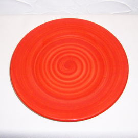 Dinerborden set van 2 - Dishes & Deco | Dinerbord Riahi Ø 24 cm + Onderbord Oranje Ø 27,5 cm