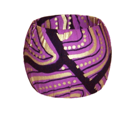 BANGLE | Purple Romance | armband met afrikaanse wax print