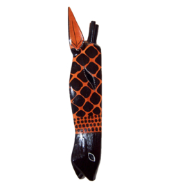 50 cm Houten GIRAFFE masker ZAIRE - Afrikaans dierenmasker
