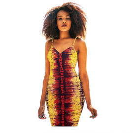 002 GHANA batik stof ADINKRA RED - 100% cotton | handgemaakt