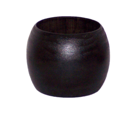 BANGILI 6,5 cm brede houten armband zwart cherry wood