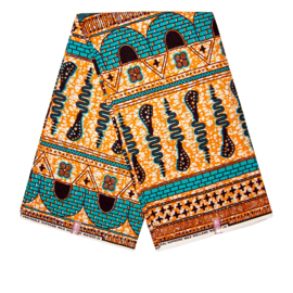 184 Afrikaanse stof | African Ankara Wax Print 100% cotton  | prijs / yard