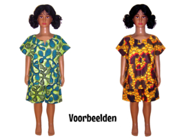 Dashiki setje BOY BLUE | shirt + short | afrikaanse Wax Print | peuter maat M = 3-4 jaar