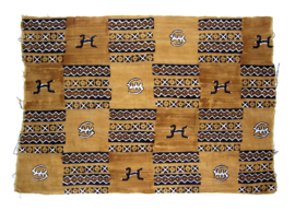 Bogolan mud cloth uit Mali - Afrikaanse modderdoek Bambara - design 110x160 cm