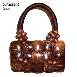 Riem KOKOSNOOT | Coconut Shell taille-riem / heupriem 135 cm