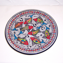 Dinerborden set van 2 - Dishes & Deco | Dinerbord Riahi Ø 24 cm + Onderbord Oranje Ø 27,5 cm
