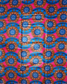 132 Afrikaanse stof | African Wax Bazin (Damast) - 100% cotton | prijs / yard