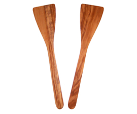 OLIJFHOUTEN SPATELS | spatelset 2-delig | 30 cm recht | Bowls and Dishes