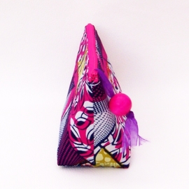ELENE make-up tasje van katoen met batik print