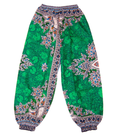 Dashiki harem broek EMERALD | dames Aladdin pants | maat M/L