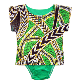 Dashiki set BABY BOY JUNGLE | shirt + luierbroekje | Vlisco Super-Wax | maat 62/68 = 3-6 maanden