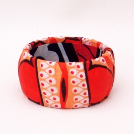 PALULU armband met Afrikaanse print stof | African bangle