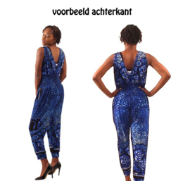 Jumpsuit dierenprint MUSTARD | maat M, L en XL