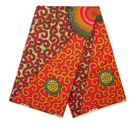 185 Afrikaanse stof | African Ankara Wax Print 100% cotton  | prijs / yard