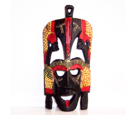 Afrikaanse maskers van hout | o.a. van Masai en dieren | vanaf € 17,50