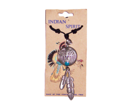 DREAMCATCHER ketting met metalen hanger #1 - Indian Spirit