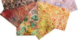 BATIK quiltstoffen | 10 Fat Quarters 100% katoen | batik mix #12