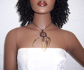 DREAMCATCHER ketting donkerbruin | Vintage - Bohemian