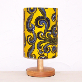 Afrikaans tafellampje FLORENTINE (Vlisco) schemerlampje | 28 cm
