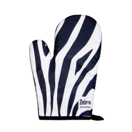 Ovenwant & pannenlap set ZEBRA met afrikaanse print  | in cadeautasje