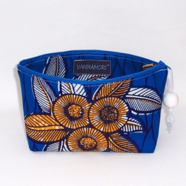 CHIONE make-up tasje van katoen met batik print