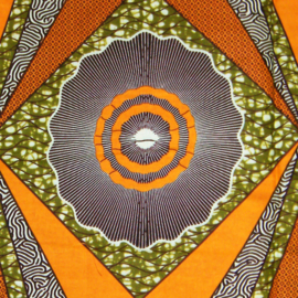167 Afrikaanse stof | African Wax Print - Ankara fabric - 100% cotton | prijs / yard