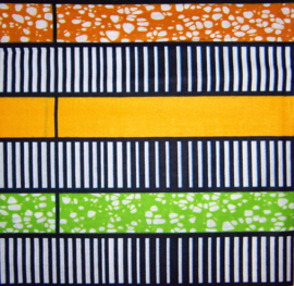 402 Afrikaanse stof | African Wax Print - soft cotton | prijs / yard