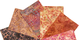 BATIK quiltstoffen | 10 Fat Quarters cotton | batik mix #13