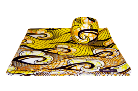 BANDANA + BANGLE set Vlisco hoofddoek en armband  gift set