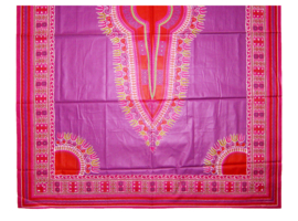 Dashiki stof PURPLE | ANGELINA Java Prints van VLISCO | 2 yards = 1 dashiki patroon