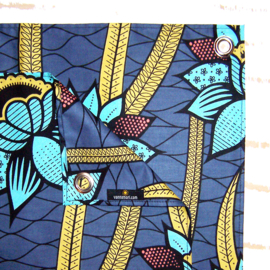 Afrikaanse SERVETTEN Nairobi | set van 2 | african wax print napkins  | 35 x 35 cm | 100% katoen