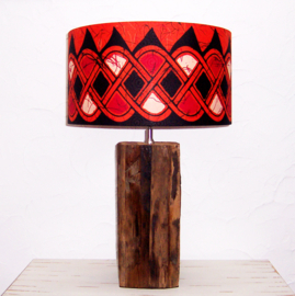 FANGA ORANGE afrikaanse lampenkap | Super-Wax | Ø 40 cm