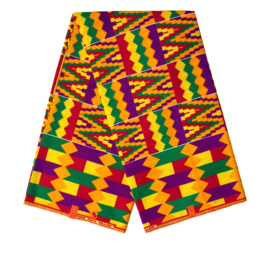 340 Afrikaanse stof | Kente Ghana - African Wax Print - Polycotton