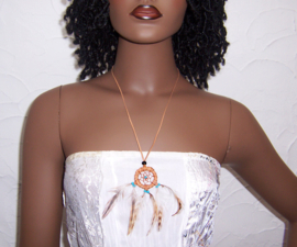 DREAMCATCHER ketting lichtbruin | Vintage - Bohemian