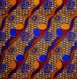 179 Afrikaanse stof | African Wax Bazin (Damast) 100% cotton  | prijs / yard