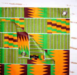 Afrikaanse PLACEMATS Kente | set van 2 | african wax print  | 32,5 x 45 cm | 100% katoen Ankara stof