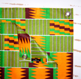 Afrikaanse SERVETTEN Kente | set van 2 | african wax print napkins  | 35 x 35 cm | 100% katoen