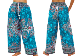 Afrikaanse dashiki broek AQUA | unisex pants | 3 maten