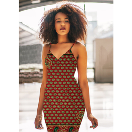 172 Afrikaanse stof | African Wax Paisley Print - Polycotton | prijs / yard