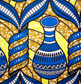 238 Afrikaanse stof | African Super-Wax Print - soft cotton