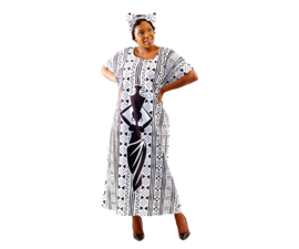 Afrikaanse MUD CLOTH print kaftan 100% katoen | woman #9
