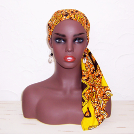 Hoofddoek DJABA | afrikaanse waxprint | katoen 114 x 23 cm