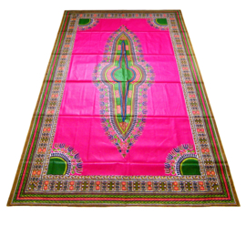 Dashiki stof PINK | ANGELINA Java Prints van VLISCO | 2 yards = 1 dashiki patroon