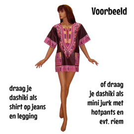 Afrikaans dashiki shirt  CHAMPAGNE | Vlisco ANGELINA